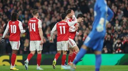 Kai Havertz oslavuje gól do siete Kajrat Almaty.