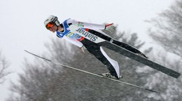 Domen Prevc v tímovej súťaži.