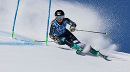 Slovenka Rebeka Jančová počas 1. kola obrovského slalomu Svetového pohára.