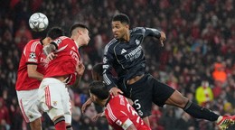 Momentka zo zápasu Benfica - Real Madrid.