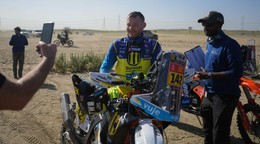 Slovenský motoristický pretekár Štefan Svitko po prológu na Rely Dakar 2026.