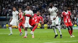 Fotka zo zápasu Real Madrid - Bayern Mníchov.