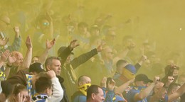 Fanúšikovia Košíc počas finále Slovnaft Cupu medzi MŠK Žilina - FC Košice.