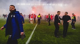 Momentka zo zápasu Slavia - Sparta.