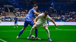 Momentka zo zápasu Slovensko - Čierna Hora na ME v malom futbale 2026.