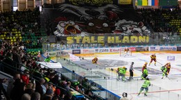 Fanúšikovia Žiliny počas zápasu Tipsport ligy.