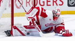 Michal Postava debutoval v NHL v drese Detroitu Red Wings.