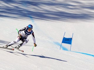 Petra Vlhová v 1. kole alpskej kombinácie na MS v zjazdovom lyžovaní 2021.