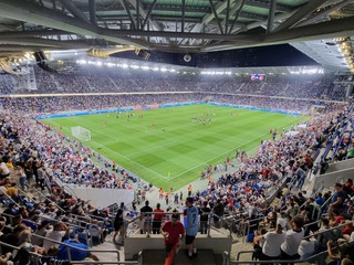 Tehelné pole počas zápasu slovenskej reprezentácie v kvalifikácii EURO 2024.