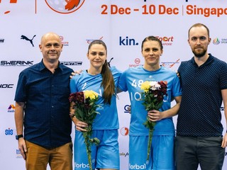 Alžbeta Ďuríková (vľavo) a Michaela Šponiarová ukončili reprezentačnú kariéru. 