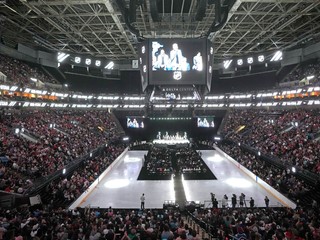 Štadión NHL v Salt Lake City, kde bude hrať Utah, nový klub.