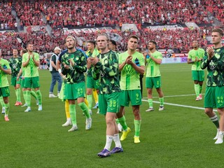 Futbalisti VfL Wolfsburg.