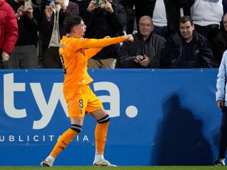 Federico Valverde sa teší po strelenom góle v zápase CD Leganés - Real Madrid v 14. kole La Ligy.