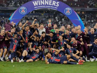 Hráči PSG získali titul v Lige majstrov. 