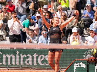 Sára Bejleková na Roland Garros 2025.