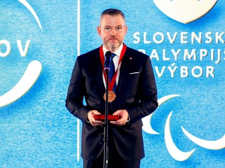 Prezident SR Peter Pellegrini počas slávnostného vyhlásenia Paralympionika 30-ročia pri príležitosti 30. výročia vzniku Slovenského paralympijského výboru (SPV).