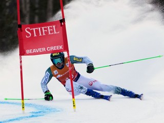 Andreas Žampa počas obrovského slalomu v americkom Beaver Creeku.