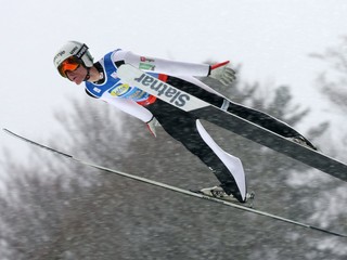 Domen Prevc v tímovej súťaži.