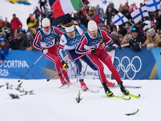 Johannes Hösflot Kläbo počas pretekov šprintu na ZOH 2026.