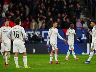 Hráči Realu Madrid po druhom inkasovanom góle.