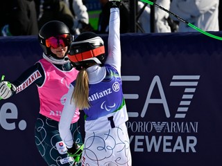 Slovenská paralyžiarka Alexandra Rexová a jej navádzačka Sophia Polák na ZPH 2026.