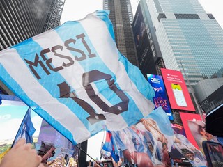 Fanúšikovia Argentíny.