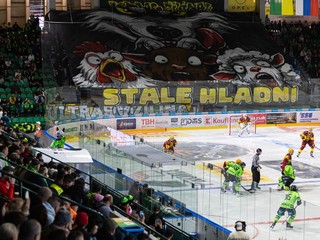 Fanúšikovia Žiliny počas zápasu Tipsport ligy.