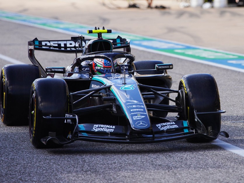 Kimi Antonelli na Mercedese počas kvalifikácie na VC USA.