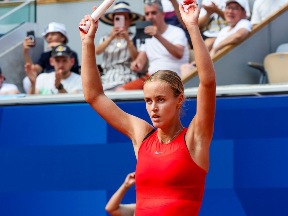 Slovenská tenistka Anna Karolína Schmiedlová. 