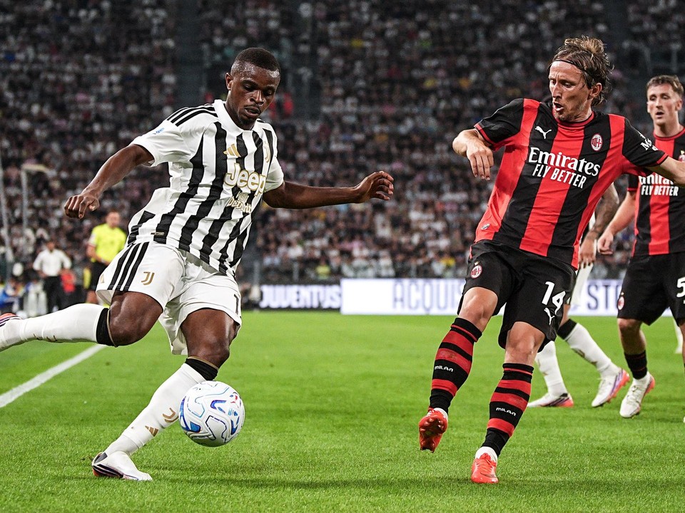 Momentka zo zápasu Juventus - AC Miláno