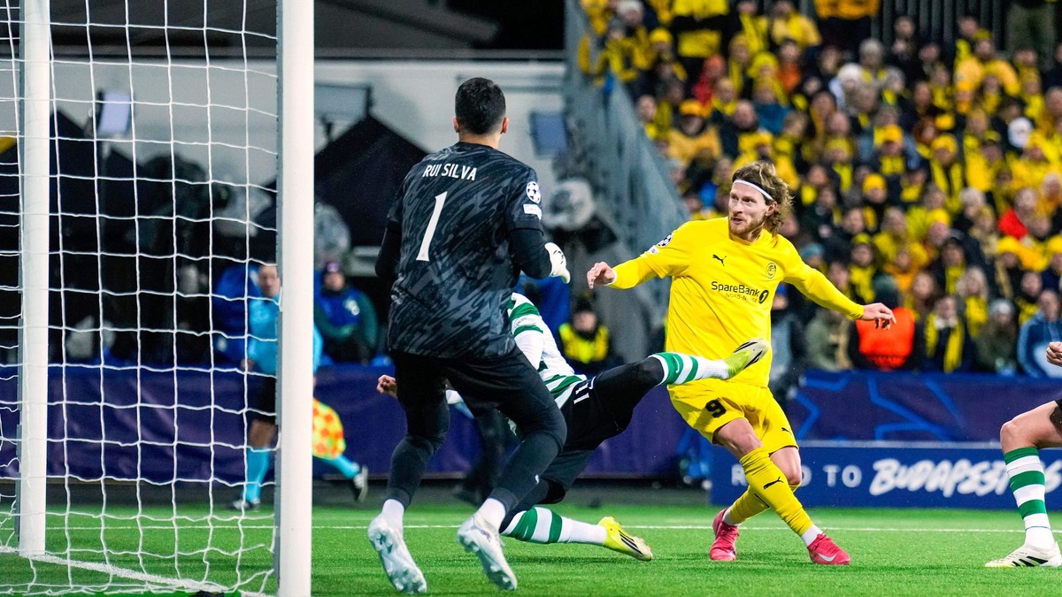 Záber zo zápasu FK Bodö/Glimt - Sporting Lisabon