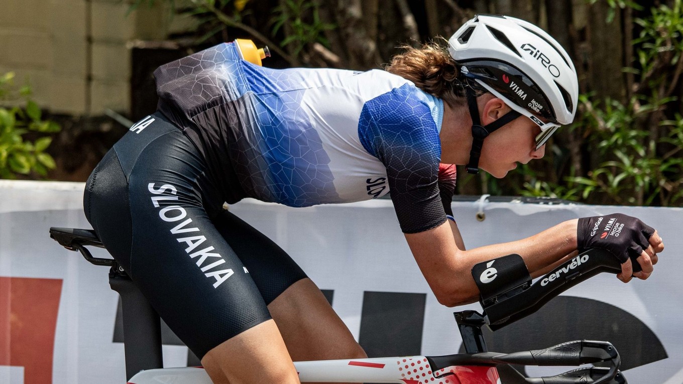 Slovenská cyklistka Viktória Chladoňová.