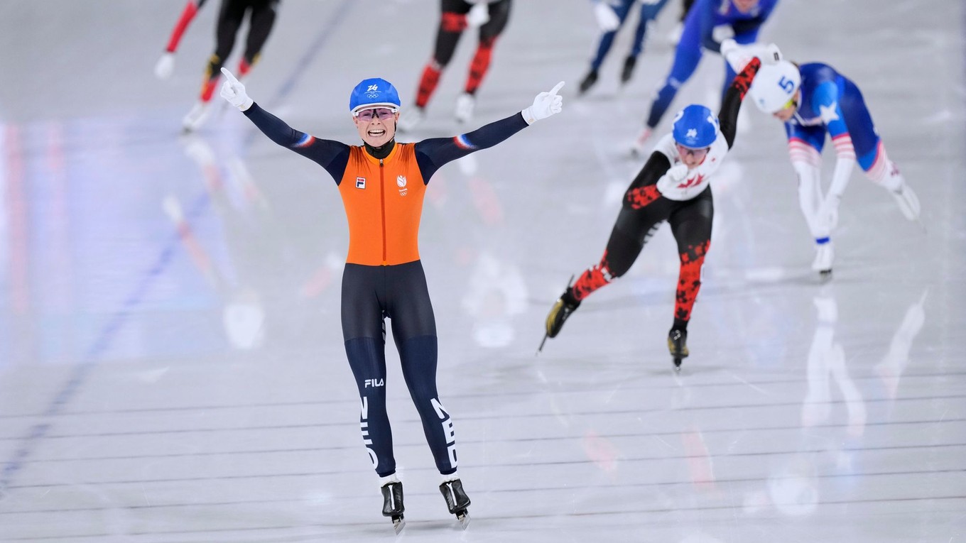 Marijke Groenewoudová sa teší z víťazstva.