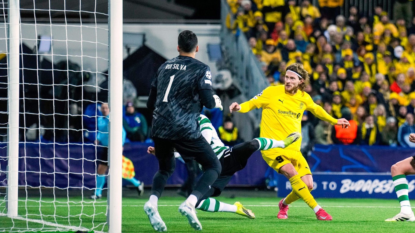 Záber zo zápasu FK Bodö/Glimt - Sporting Lisabon