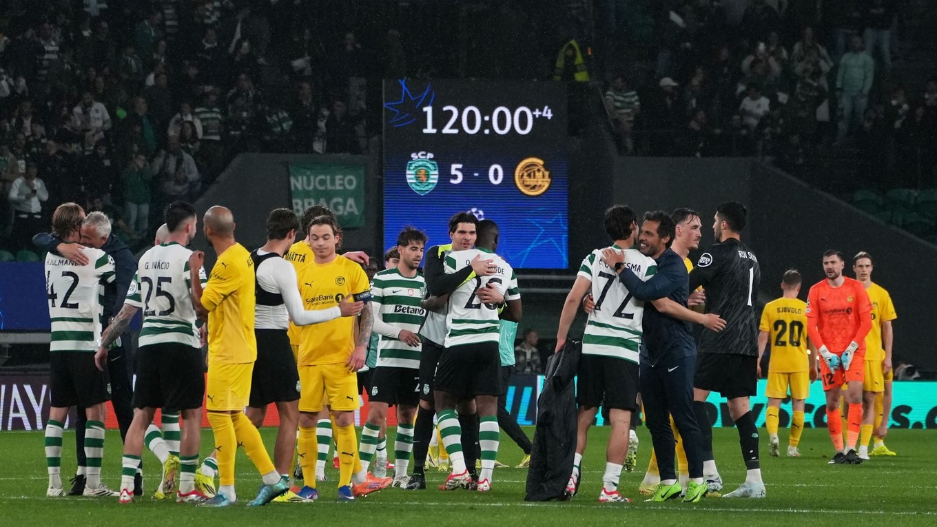 Hráči po odvete osemfinále Sporting Lisabon - Bodö/Glimt.
