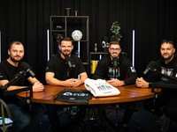 Tvorcovia podcastu Bavme o lige Michal Maťašovský, Marek Arpáš, Maroš Červenka  a Andrej Zvolenský.