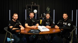 Tvorcovia podcastu Bavme o lige Michal Maťašovský, Marek Arpáš, Maroš Červenka  a Andrej Zvolenský.