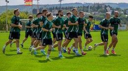 Futbalisti FC Tatran Prešov počas prípravy na novú sezónu.