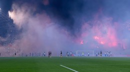 Fanúšikovia Hajduk Split. 