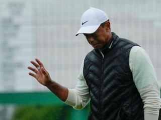 Tiger Woods počas turnaja Masters v Auguste.