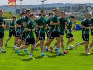 Futbalisti FC Tatran Prešov počas prípravy na novú sezónu.