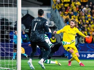 Záber zo zápasu FK Bodö/Glimt - Sporting Lisabon