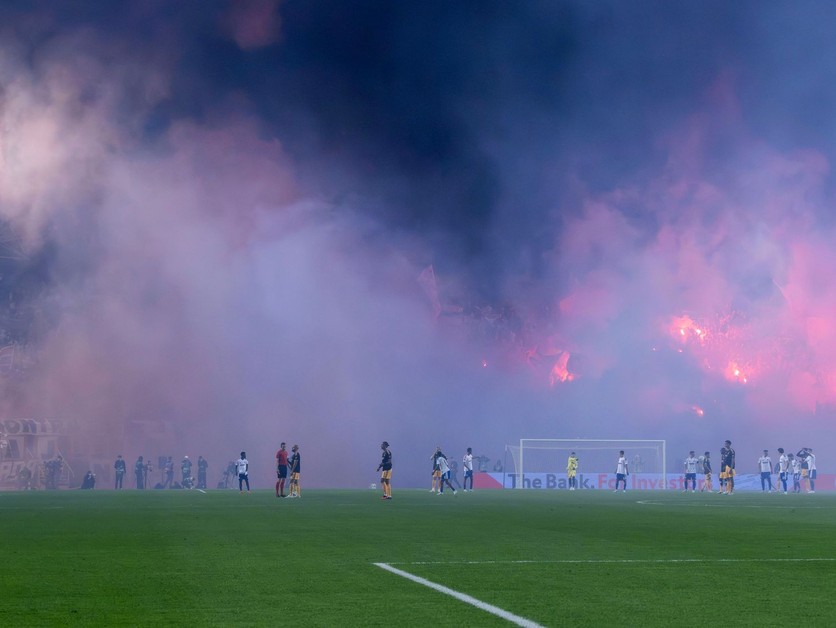 Fanúšikovia Hajduk Split. 