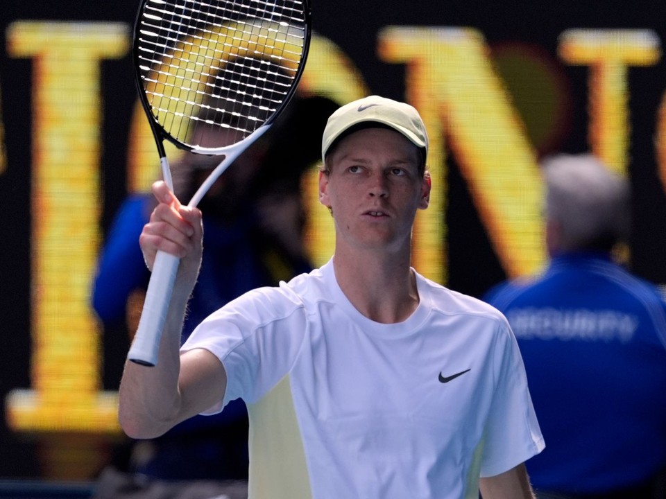 Jannik Sinner na Australian Open 2025.