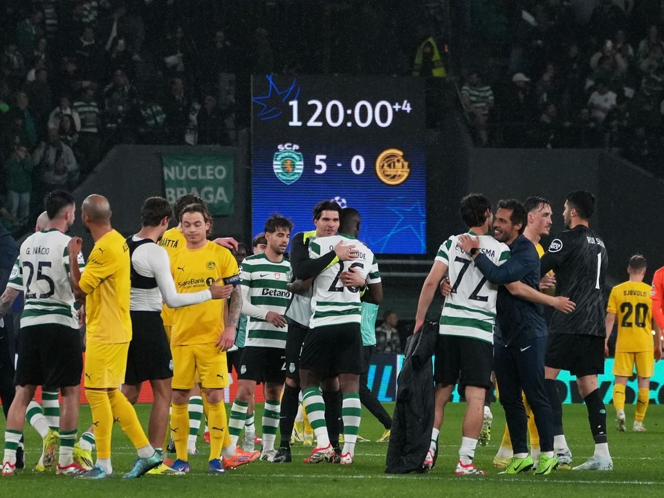 Hráči po odvete osemfinále Sporting Lisabon - Bodö/Glimt.