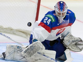 Patrik Rybár na MS v hokeji 2022.