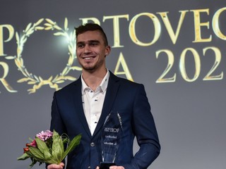 Jakub Grigar po zisku ocenenia v ankete Športovec roka.