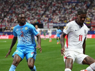 Aaron Wan-Bissaka a Marcus Rashford.