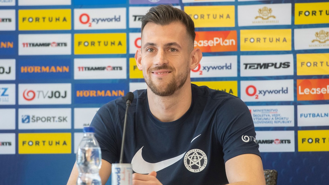 Na snímke slovenský futbalový brankár Martin Dúbravka.