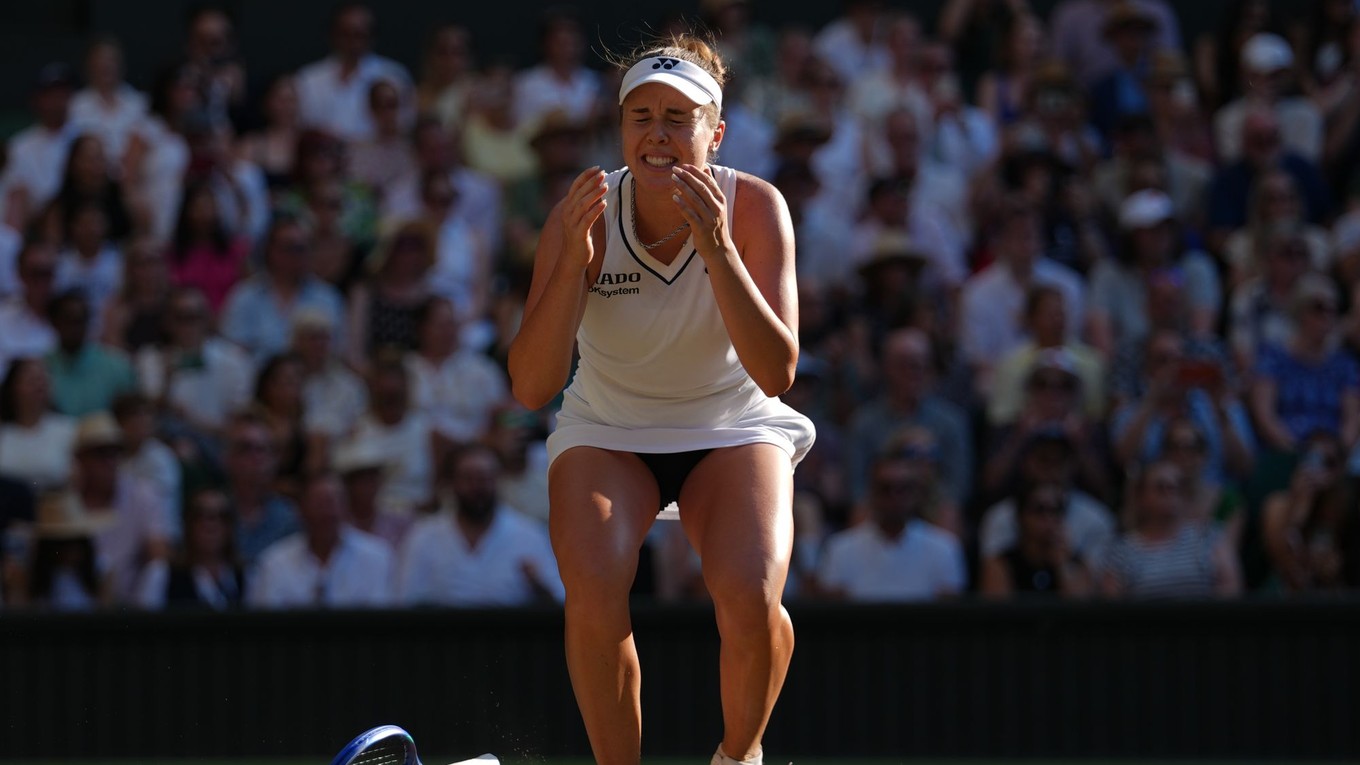 Linda Nosková sa teší z triumfu vo finále Wimbledonu 2026